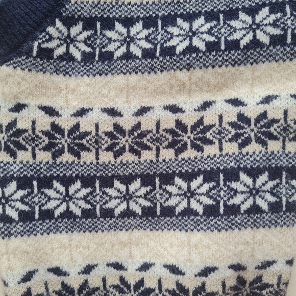 Size- M-L, knitted sweater navy blue - Picture 4 of 4